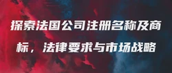 探索法国公司注册名称及商标，法律要求与市场战略