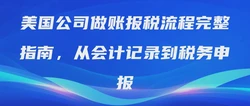 美国公司做账报税流程完整指南，从会计记录到税务申报